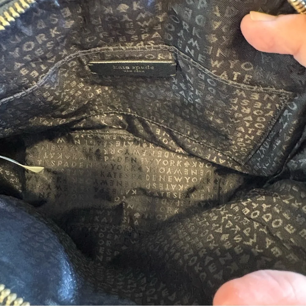 Kate Spade Black Small Handbag Domed-Flawed